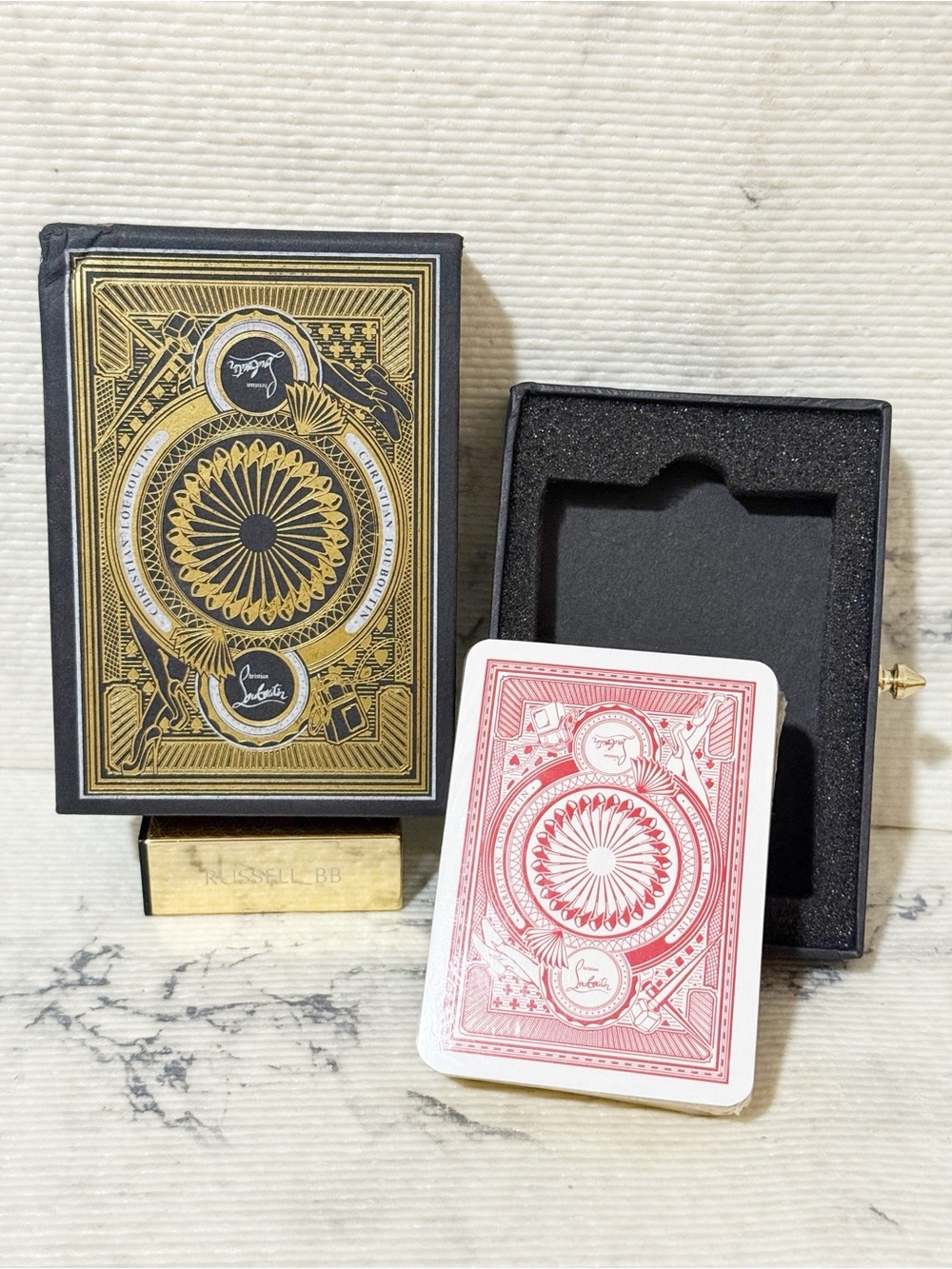 Christian Louboutin Full Deck Of Sealed Playing Cards With Box